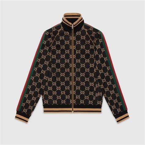 gucci gg jersey jacket|gucci t shirt original.